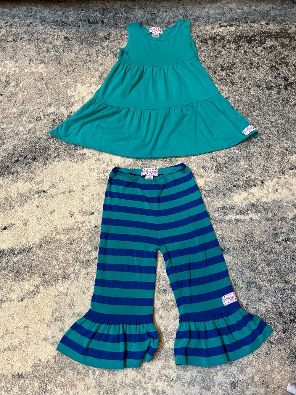 Ruffle Girl size 7 summer outfit
